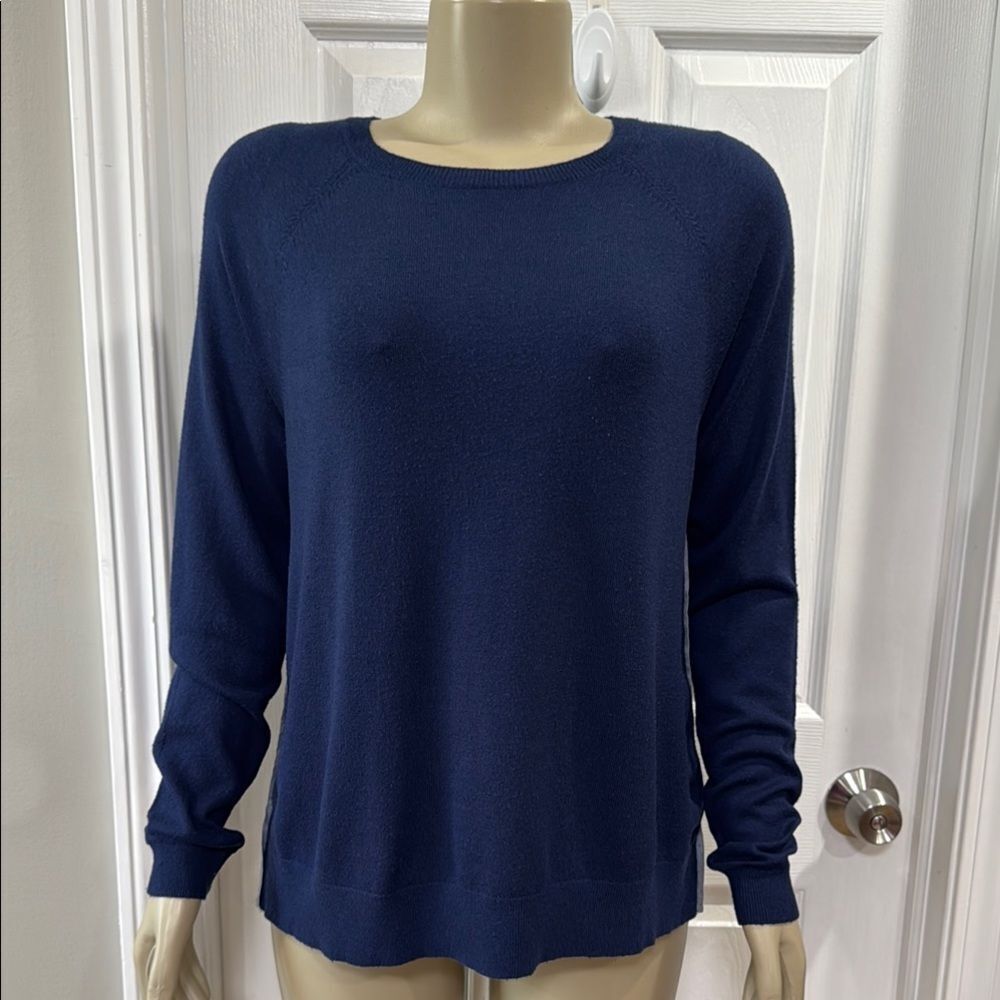 VINEYARD VINES NAVY  BLUE CREWNECK SWEATER